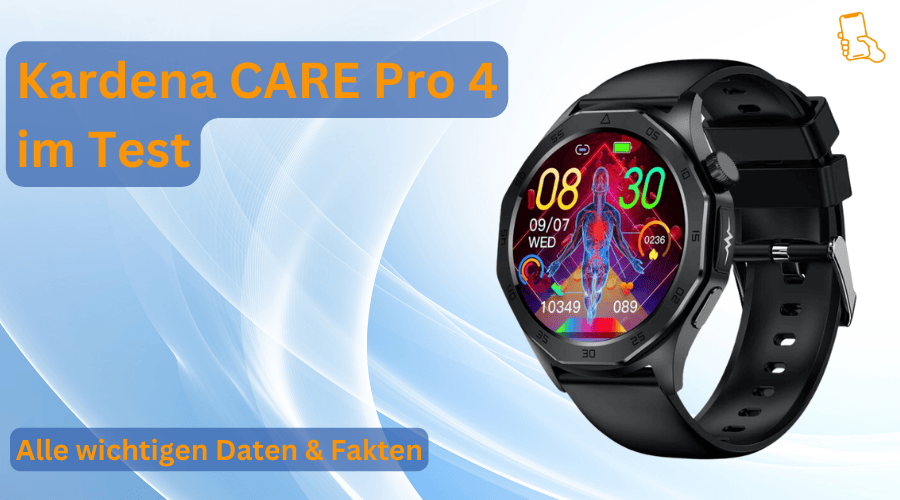 Kardena Care Pro 4: Blutdruck-Smartwatch mit EKG